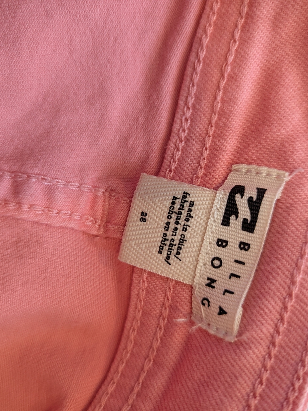Billabong Coral Pink Wide-Leg High-Rise Jeans Size 28 - Picture 11 of 15